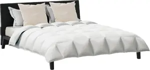 Blanket and Pillow Set VidaXL 3 pcs White 240 x 220 cm Down (MPN 3377155)