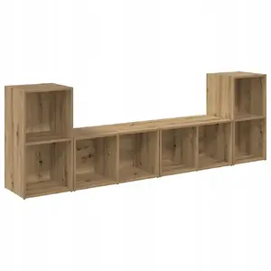 TV skapīšu komplekts VidaXL modelis 3393530 — 4 gab., ozols Artisan