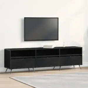 ТВ-тумба VidaXL 150x30x44,5 см черная из инжиниринговой древесины