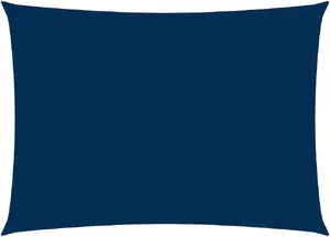 Rectangular Garden Shade Sail VidaXL model 135550, Oxford fabric, 5 x 7 m, blue