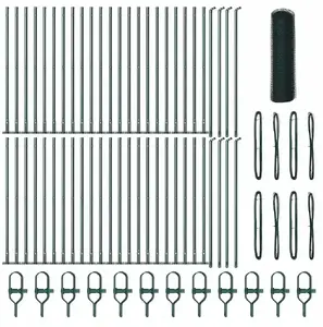 VidaXL Hexagon Fence 0,6 x 100 м зелёный стальной садовый рулонный забор
