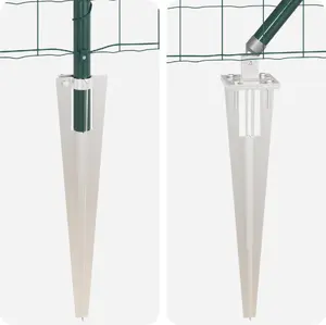 Комплект ограждений VidaXL Euro Fence 25 x 0,8 м зелёный металл прочный