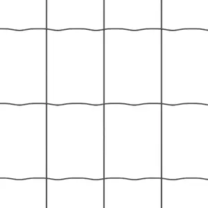 VidaXL Euro Fence с 7 фланцевыми столбами 1,4 x 10 м из оцинкованной стали