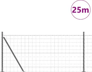 Metal fence panels set VidaXL model 3350953 — gray, large, durable