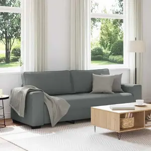 Диван 3-местный VidaXL модель 4105177, темно-серый тканевый, посадочная ширина 180 см
