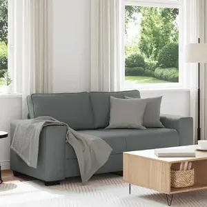 Диван 2-местный VidaXL модель 4105167, темно-серый тканевый чехол, 140 см ширина сиденья