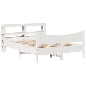 Каркас кровати VidaXL 3306316, белый, 146 см x 2,15 м x 82 см