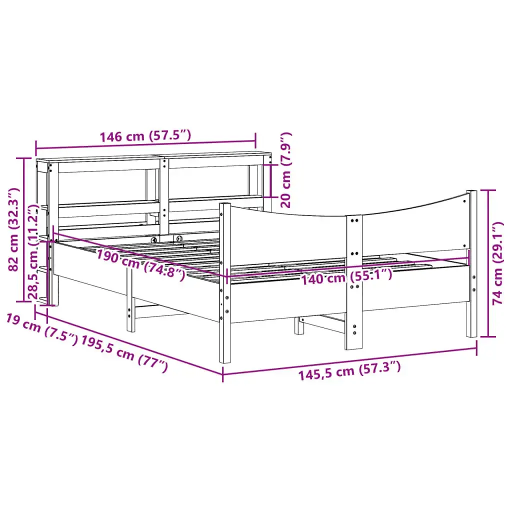 Каркас кровати VidaXL 3306316 Photo 11