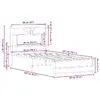 Каркас кровати VidaXL 4106902 Photo 10