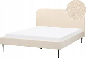 Кровать Beliani FLAYAT 160 x 200 см бежевая — мягкая кровать, размер матраса 160x200