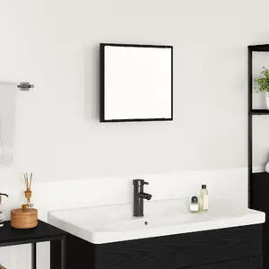 Bathroom Mirror VidaXL model 875413 Black Oak 40x8.5x37 cm artificial wood