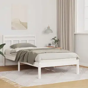 Каркас кровати VidaXL Lumarko Белый массив сосны