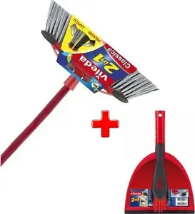VILEDA cleaning set: universal hand brush and dustpan with small broom, model 000764