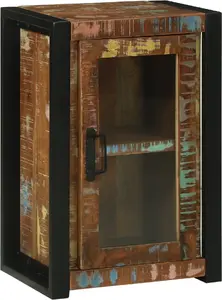 Шкафчик для ванной VidaXL модель 4016013 Многоцветный 40x30x60 см Из массива восстановленной древесины