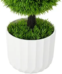 Artificial Topiary Pine in Pot VidaXL model 42008331 — green, 24x90 cm