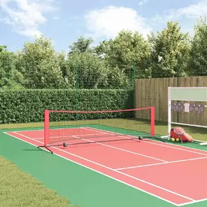 Теннисная сетка VidaXL модель 42012860 черно-красная полиэстер 301 x 90.5 x 87 см
