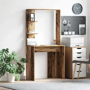 Desk VidaXL model 869344 brown 78.5 cm x 37 cm compact writing desk