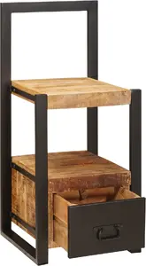 Вешалка VidaXL 40×40×90 см из сырого мангового дерева