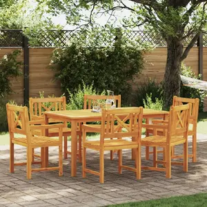 Комплект стульев VidaXL — массив акации, 56 x 55.5 x 90 см (6 шт.) и 56 x 56 x 90 см (2 шт.)