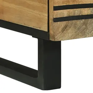 Kafijas galdiņš VidaXL 100×54×40 cm ciets mango koks dabīgā apdare