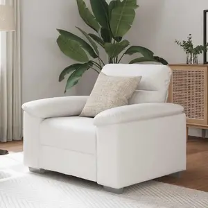 Кресло VidaXL модель 4105332, коричневое, обивка искусственной кожей, ширина сиденья 60 см