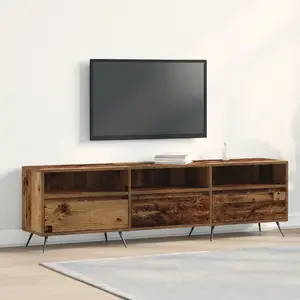 ТВ-тумба VidaXL 150×30×44,5 см из состаренной древесины, модель 862134