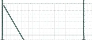 Комплект ограды VidaXL Euro Fence Zestaw 2 зелёный сталь с ПВХ покрытием 25 x 1,0 м