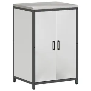 Кухонный шкаф для хранения VidaXL модель 874994 Серебристый, 60 x 50 x 92 см
