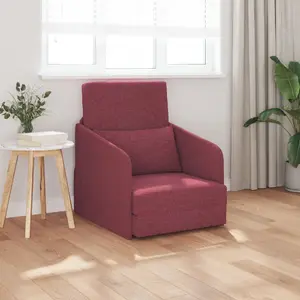 Диван VidaXL Burgundowa модель 4106640 — обивка полиэстер, съёмные чехлы, 200 x 60 x 62 см