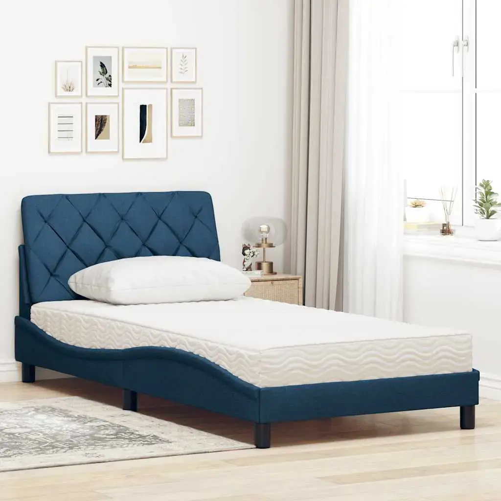 Gulta VidaXL 3310740 zila 1450×2080×745 mm Photo 3