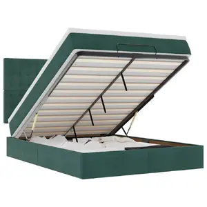 Gulta VidaXL 3313634 — 1800×2030 mm, augstums 1280 mm, maksimālā slodze 280 kg