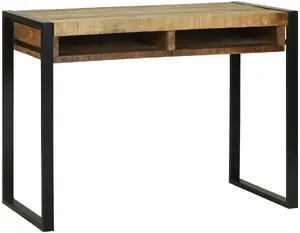 Туалетный столик с зеркалом VidaXL 100x50x75 см цельная манговая древесина