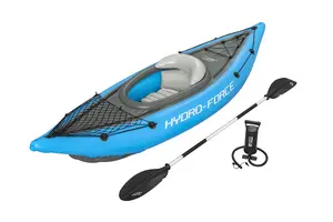 Надувная байдарка Bestway Hydro-Force Cove Champion X1, 2,75 м, ширина 81 см, алюминиевые вёсла 2,3 м
