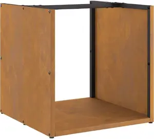 Firewood Rack VidaXL stainless steel 40x40x40 cm - freestanding wood storage