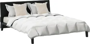 Blanket set VidaXL 3 pcs White 240 x 200 cm Feather-filled duvet