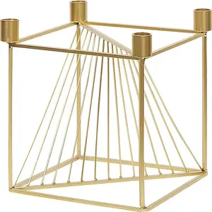 Metal Candle Holder Beliani MINDORO — 23 cm, gold finish