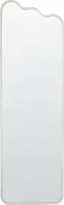Wall mirror Beliani ABZAC with metal frame, white, 45 x 145 cm