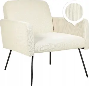 Krēsls Beliani NARKEN krēmkrāsas — mīkstais krēsls, modelis 405283 Bel
