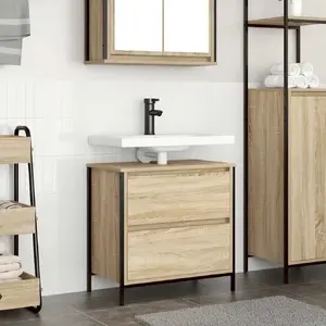 Тумба под раковину VidaXL модель 861883 с ящиками, для умывальника 60x34,5x60 см