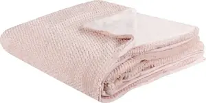 Плед Beliani Koc 200 x 220 см розовый — Beliani BJAS, 200×220 см