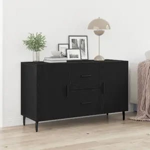 Шкаф VidaXL модель 862959 Буфет из черного дуба, ширина 100 см