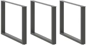 Galda kājas VidaXL modelis 4013214, komplekts 2 gab., tērauds antracīta krāsā, garums 100 cm, regulējama augstuma 72–73 cm
