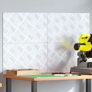 Pretpārslīdēšanas alumīnija plāksnes VidaXL komplekts 4 gab. — 50 x 30 cm, režģa virsma