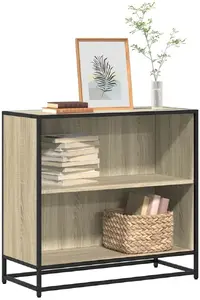 Книжная полка VidaXL модель 849105, цвет дуб сонома, 80,5x35x76 см, открытая стеллажная система
