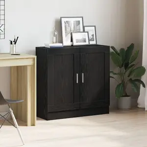 Стеллаж VidaXL Biblioteczka — цвет черный дуб, из инженерной древесины, модель 862515