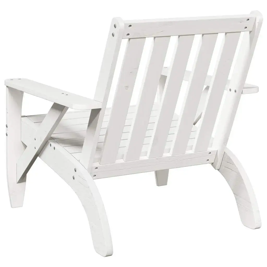 Уличный стул VidaXL Terrace Pinewood White Photo 5