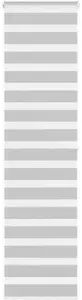 Roller Zebra Blind VidaXL model 4014462, light gray fabric width 60.9 cm, polyester