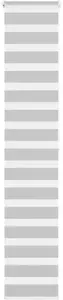 Roller zebra blind VidaXL model 4014459, light gray fabric width 45.9 cm, polyester