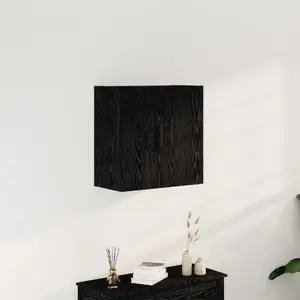 Wall Cabinet VidaXL model 862945 Black Oak engineered wood 60x31x60 cm
