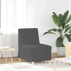 Krēsls VidaXL Sofa Fotel Ciemnoszary ar velvēta (corduroy) audumu, modelis 4108497